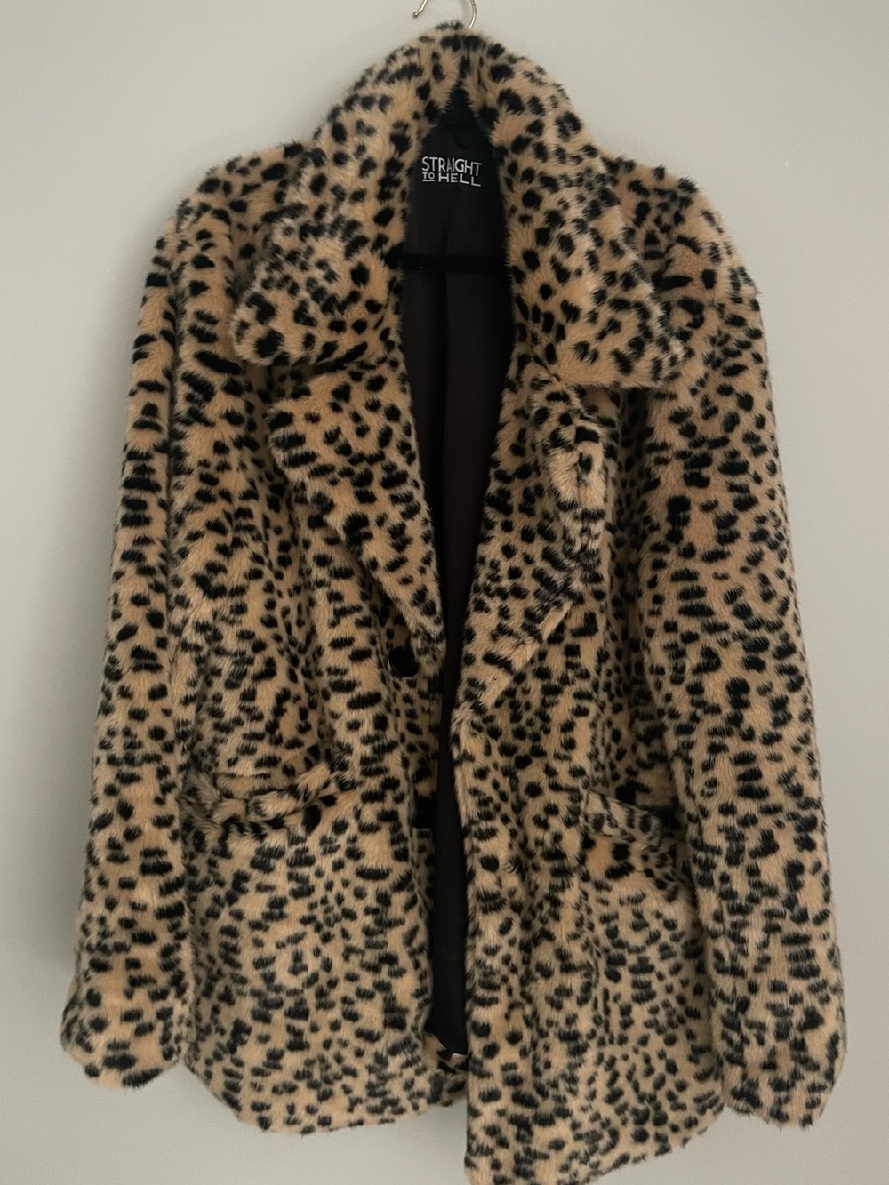 Straight to Hell DeVille Cheetah/Leopard Print Coat